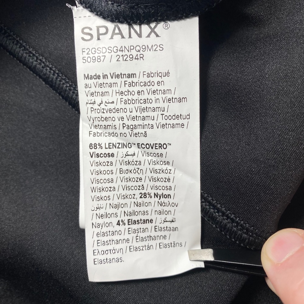 Spanx The Perfect Collection Ponte Shaping Midi Tank Dress Black 21294R 2X 2T - Picture 7 of 10